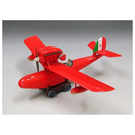 Porco Rosso Savoia S.21 Wasserflugzeug Modellbausatz + Porco Rosso Figur Produktfoto