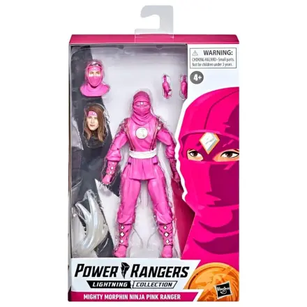 Power Rangers Lightning Collection Mighty Morphin Ninja Pink Ranger Figur 15cm Produktfoto