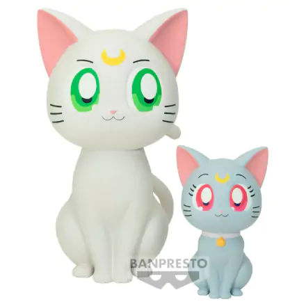 Pretty Guardian Sailor Moon Cosmos the Movie Sofvimates Artemis & Diana Figur 15cm Produktfoto