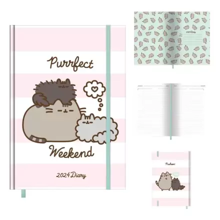 Pusheen Tagebuch 2024 Purrfect Weekend Produktfoto