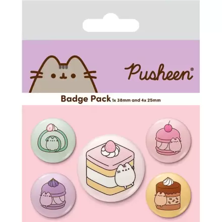 Pusheen Set 5 Abzeichen Produktfoto