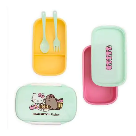 Pusheen Bento Lunchbox Set Hello Kitty Produktfoto