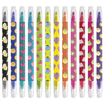 Pusheen Fruits Set mit 12 ausradierbaren Markern Produktfoto