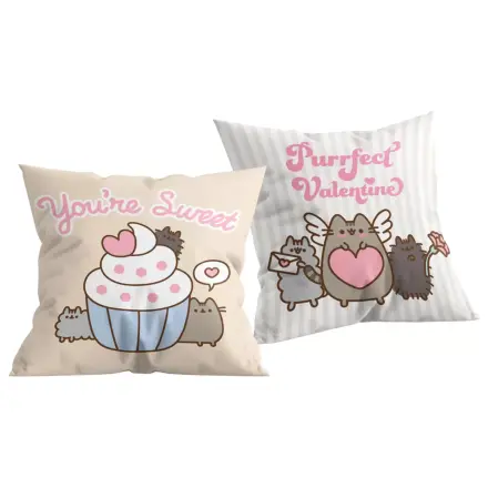 Pusheen Purrfect Valentine Kissen, dekoratives Kissen 40x40 cm Produktfoto