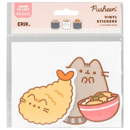Pusheen Sushi Roll Set mit 2 Vinyl-Aufklebern Produktfoto