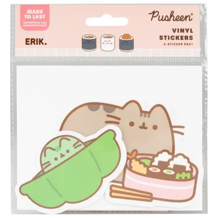 Pusheen Sushi Roll Set aus 2 Vinyl Aufklebern Produktfoto