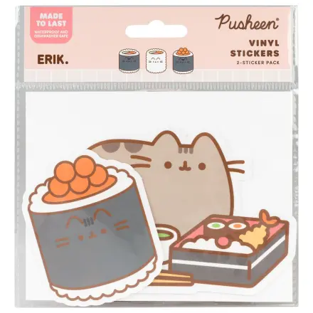 Pusheen Sushi Roll Set aus 2 Vinyl Aufklebern Produktfoto
