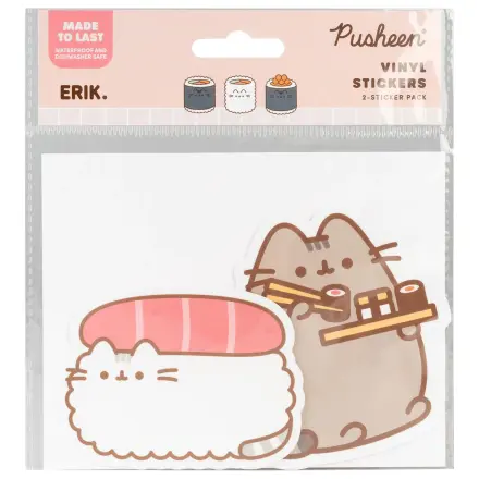 Pusheen Sushi Roll Set aus 2 Vinylaufklebern Produktfoto