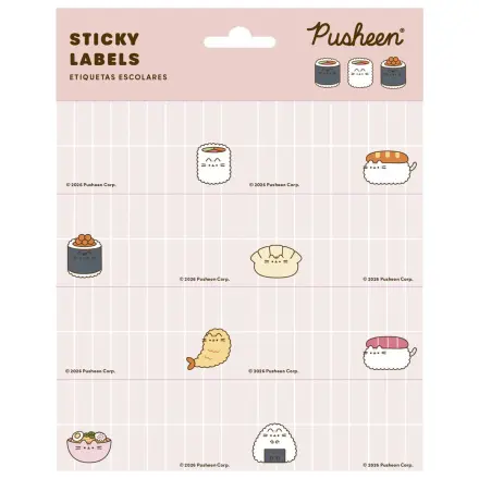 Pusheen Sushi Roll selbstklebende Etiketten Produktfoto