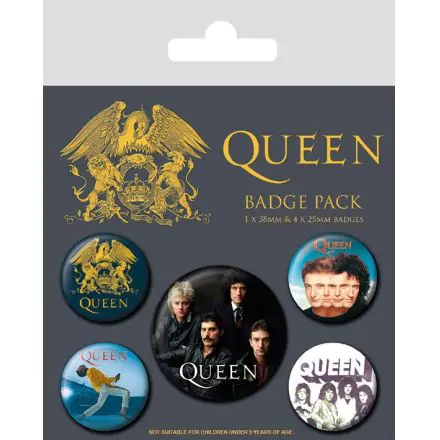 Queen Ansteck-Buttons 5er-Pack Classic termékfotója