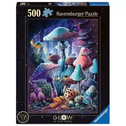 Ravensburger Glow-in-the-Dark Puzzle Moonlight Mushrooms (500 Teile) Produktfoto