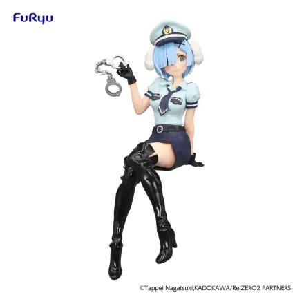 Re:Zero Starting Life in Another World Noodle Stopper PVC Statue Rem Police Officer Cap with Dog Ears 14 cm termékfotója