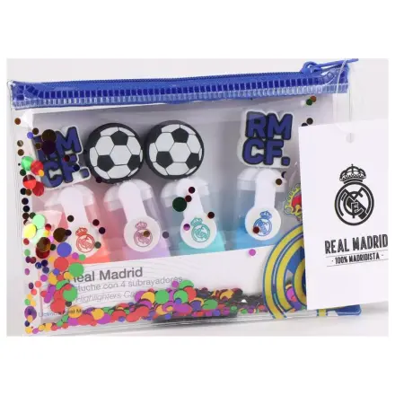 Real Madrid Ball Mini Textmarker Set von 4 Produktfoto