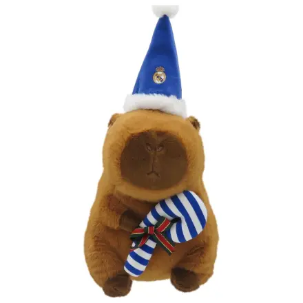 Real Madrid capibara Teddy mit Weihnachtsmannmütze 35cm Produktfoto