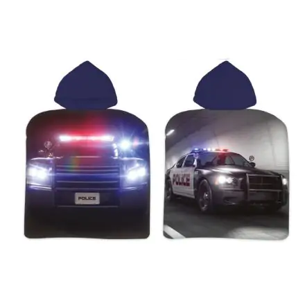 Police Car Strandtuch Poncho 50*100cm Produktfoto