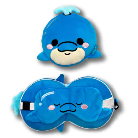 Relaxeazzz Adoramals Blu Dolphin Reisekissen und Augenbinde Produktfoto