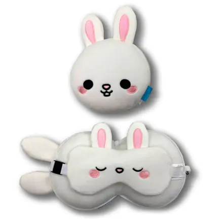 Relaxeazzz Adoramals Frances Rabbit Reisekissen und Augenbinde Produktfoto