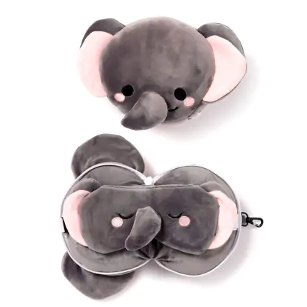 Relaxeazzz Adoramals Janu Elephant Reisekissen und Augenbinde Produktfoto
