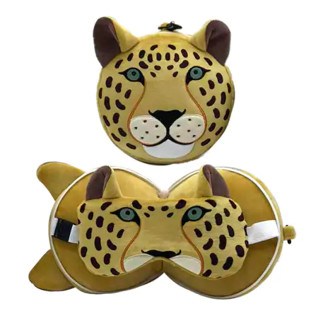 Relaxeazzz Leopard Reisekissen und Augenbinde Produktfoto