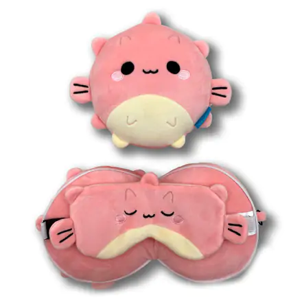 Relaxeazzz Puff the Fish Reisekissen und Augenbinde Produktfoto