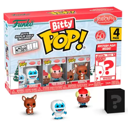 Rudolph Red Nosed Reindeer Bitty Funko POP! Vinyl Figuren 4er-Pack Rudolph Bumble Produktfoto