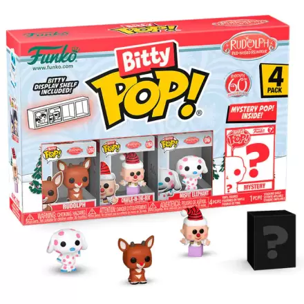 Rudolph Red Nosed Reindeer Bitty Funko POP! Vinyl Figuren 4er-Pack 
 Rudolph Produktfoto