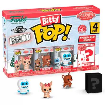 Rudolph Red Nosed Reindeer Bitty Funko POP! Vinyl Figuren 4er-Pack 
Rudolph Clarice Produktfoto