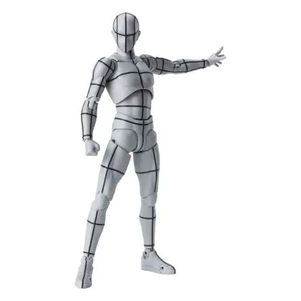 S.H. Figuarts Body Kun Action Figur Wireframe Gray Color Version 15 cm Produktfoto