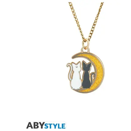 Sailor Moon Katzen auf dem Mond Halskette mit Anhänger Produktfoto