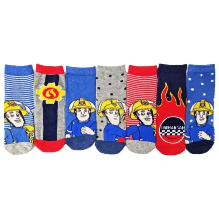 Fireman Sam Savior Kinder Socken 7-teilig 27/30 Produktfoto