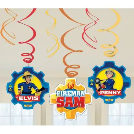Fireman Sam Schleifen-Dekorations-Set von 6 Produktfoto