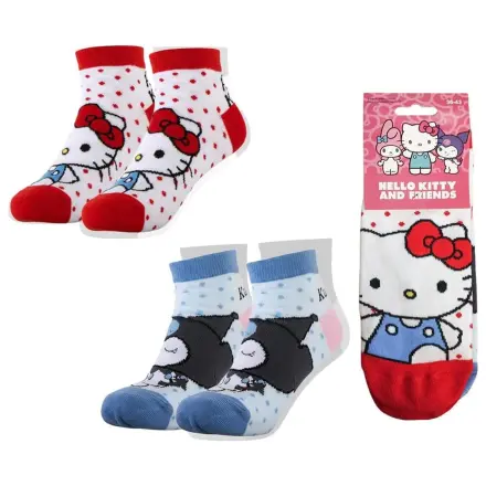 Sanrio Socken 2er-Pack Hello Kitty Short 36-43 Produktfoto