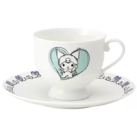 Sanrio Bone China Tasse & Teller Set Kuromi Produktfoto