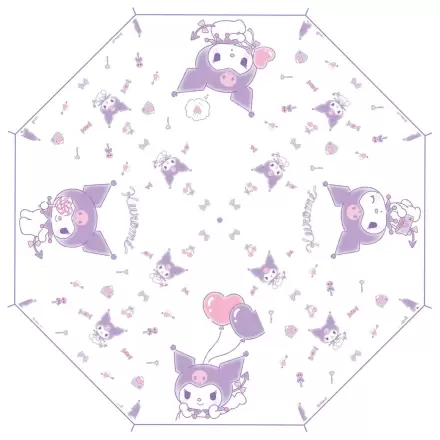 Sanrio Gehstock Schirm Kuromi Kawaii Transparent Produktfoto