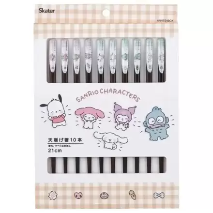 Sanrio Essstäbchen 10er-Pack Characters Produktfoto