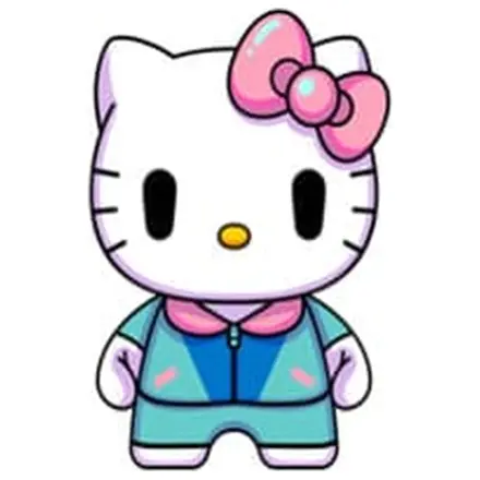 Sanrio DZNR Plüsch Figur Hello Kitty City Pop Edition 18 cm Produktfoto