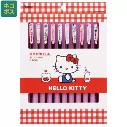 Sanrio Essstäbchen 10er-Pack Hello Kitty Produktfoto