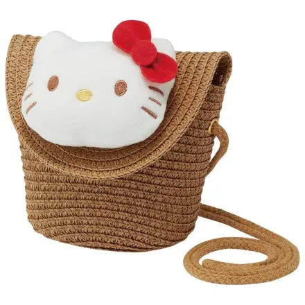 Sanrio Schultertasche Hello Kitty Stroh Produktfoto