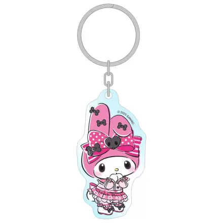 Sanrio Pink Black Party Series Acryl-Schlüsselanhänger My Melody 7 cm Produktfoto