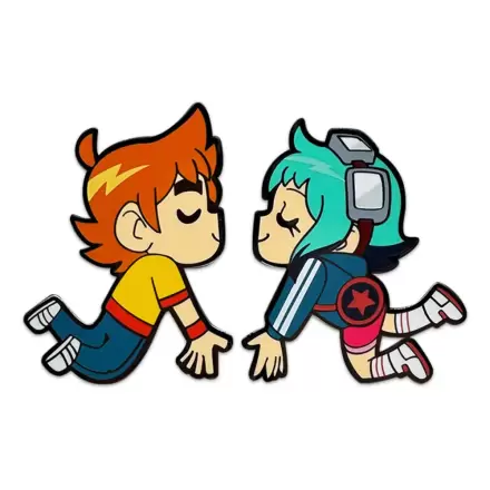 Scott Pilgrim Pin Anstecker Scott & Ramona Kissing 5 cm Produktfoto