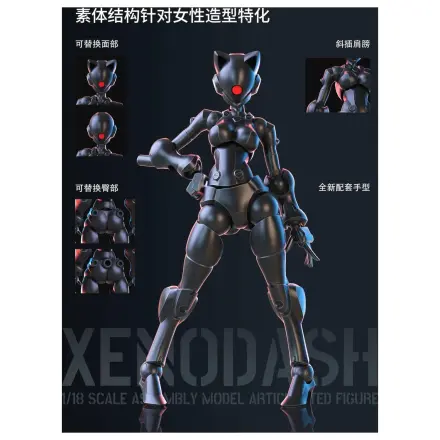 Sheik Mainland Xenodash (Schwarz) Modellbausatz 1/18 Produktfoto