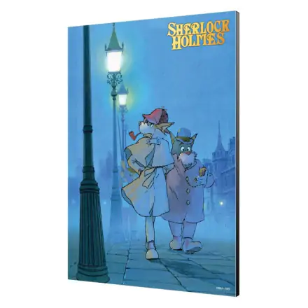 Sherlock Holmes hölzern Wall Art Sherlock vs Moriarty 35 x 50 cm Produktfoto