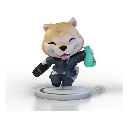 Shiba Inu Collection Qrew Art Premium Vinyl Figur Salaryman 10 cm Produktfoto
