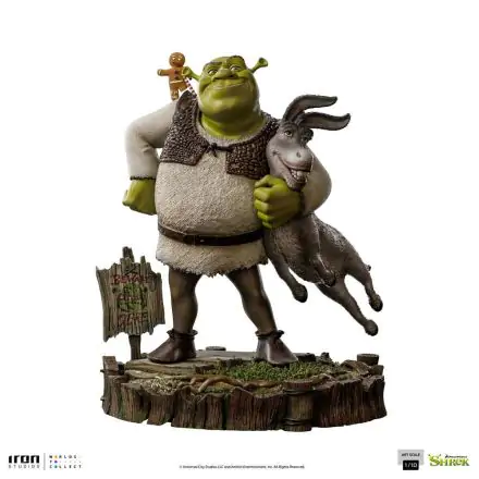 Shrek Deluxe Art Scale Statue 1/10 Shrek, Donkey and The Gingerbread Man 26 cm termékfotója