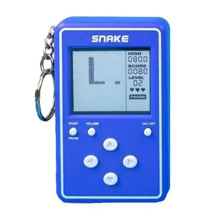 Snake Mini Retro Handheld Videospiel-Schlüsselanhänger Produktfoto