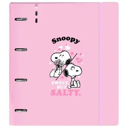 Snoopy A4 Karton 4 Ringe Ordner mit Blättern Produktfoto