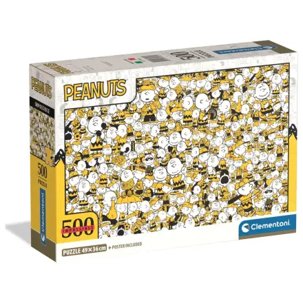 Snoopy Crowd Chaos 500 Teile Kompaktes Puzzle Produktfoto