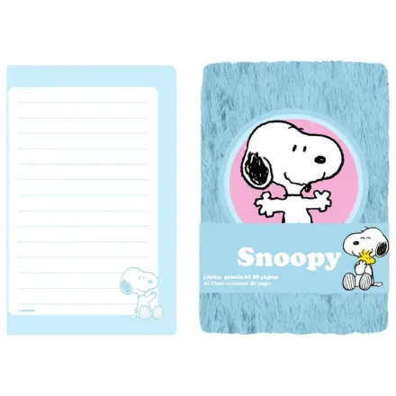 Snoopy Peanuts A5 Plüsch Notizbuch Produktfoto