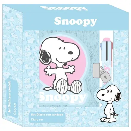 Snoopy Penauts Tagebuch + 4-farbiger Stift Produktfoto