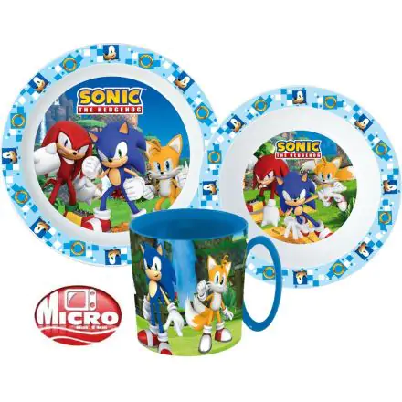Sonic the Hedgehog Geschirr-Set, Mikro-Kunststoff-Set Produktfoto
